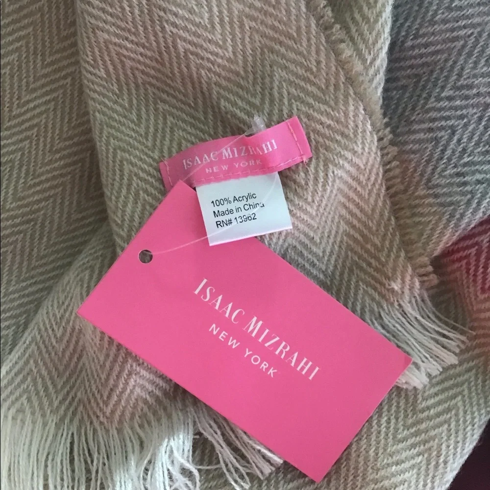 Isaac Mizrahi Herr Blanket Scarf in